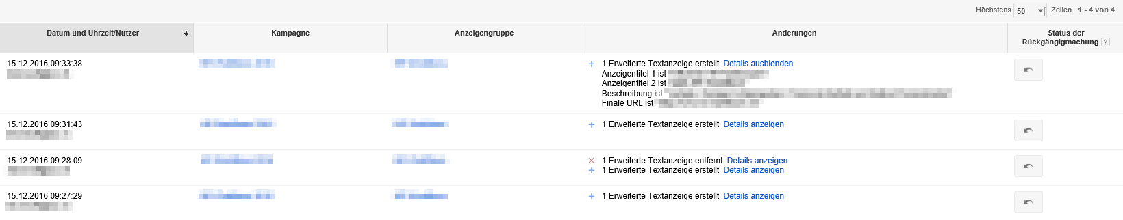 Google AdWords: Änderungen im Detail